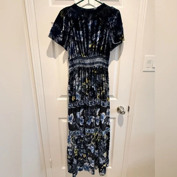 NWT Anthropologie Size Small The Somerset Velvet Maxi Dress - Picture 10 of 16